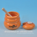 150 ml small size ceramic honey jar